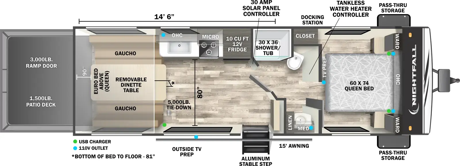 Nightfall 25N Floorplan